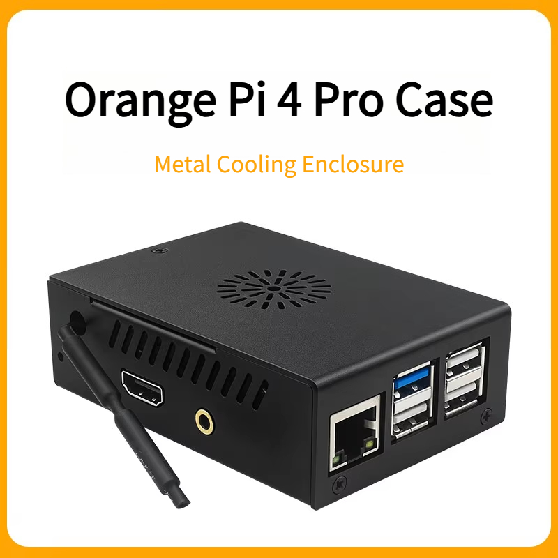 Pi 4 Case - Caixa de metal em alumínio para