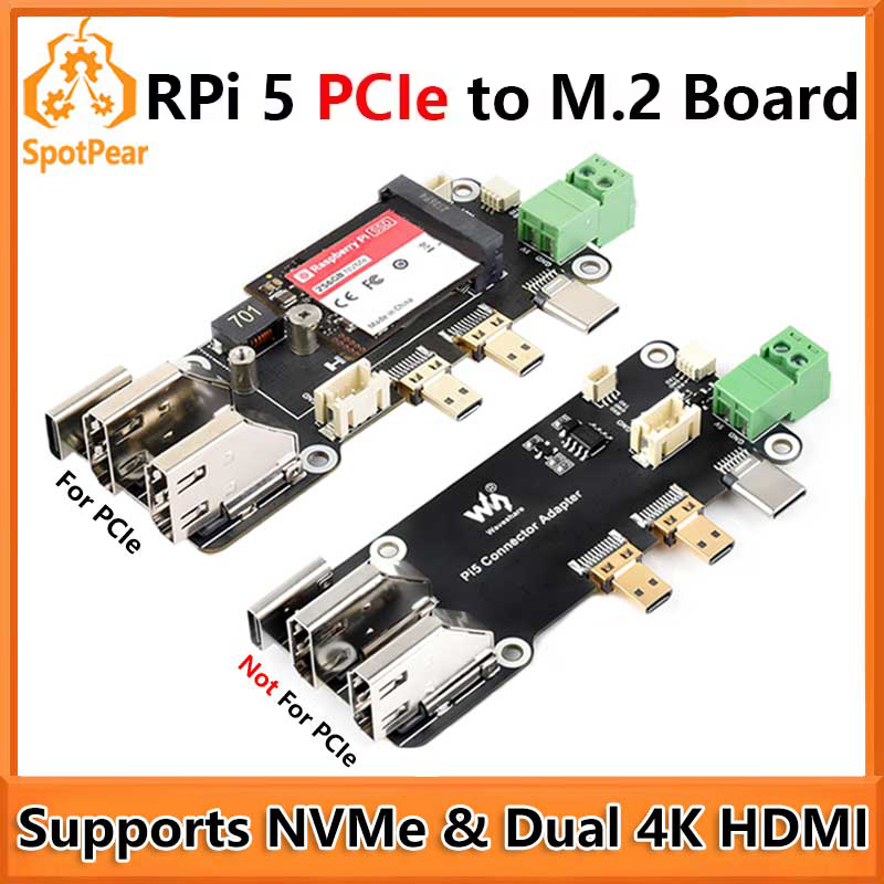 Pi Cooler - Placa adaptadora multifuncional Raspberry Pi 5