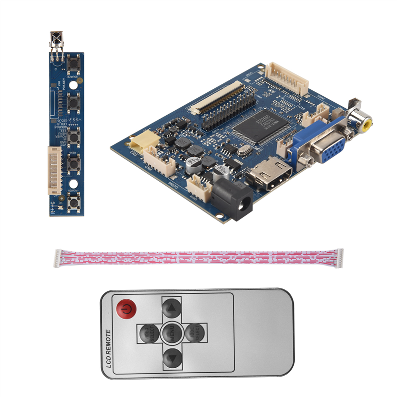 Pi Display - AA08-7 Polegada 1024x600 tela lcd placa