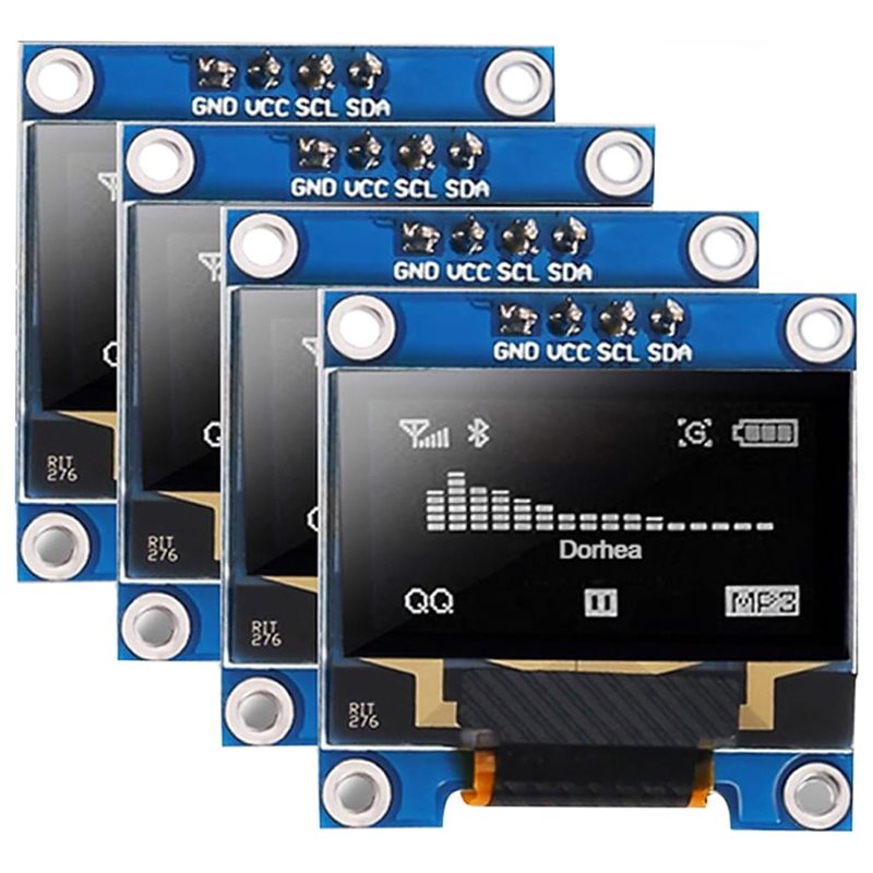 Pi Display - A37T-4Pcs Módulo de exibição OLED de