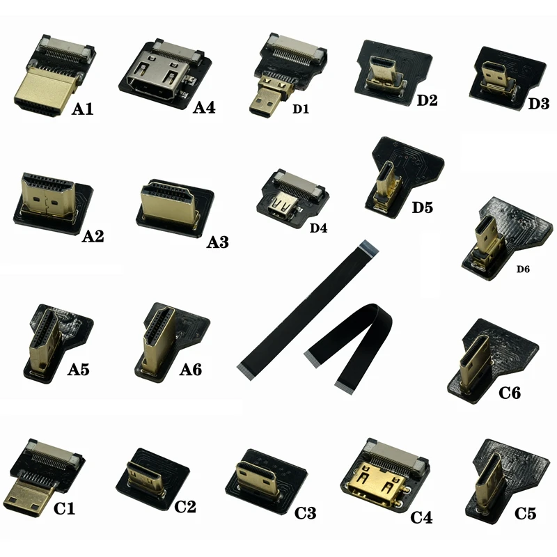Pi Camera Cable - Fita fpv hdmi-conector flexível cabo plano