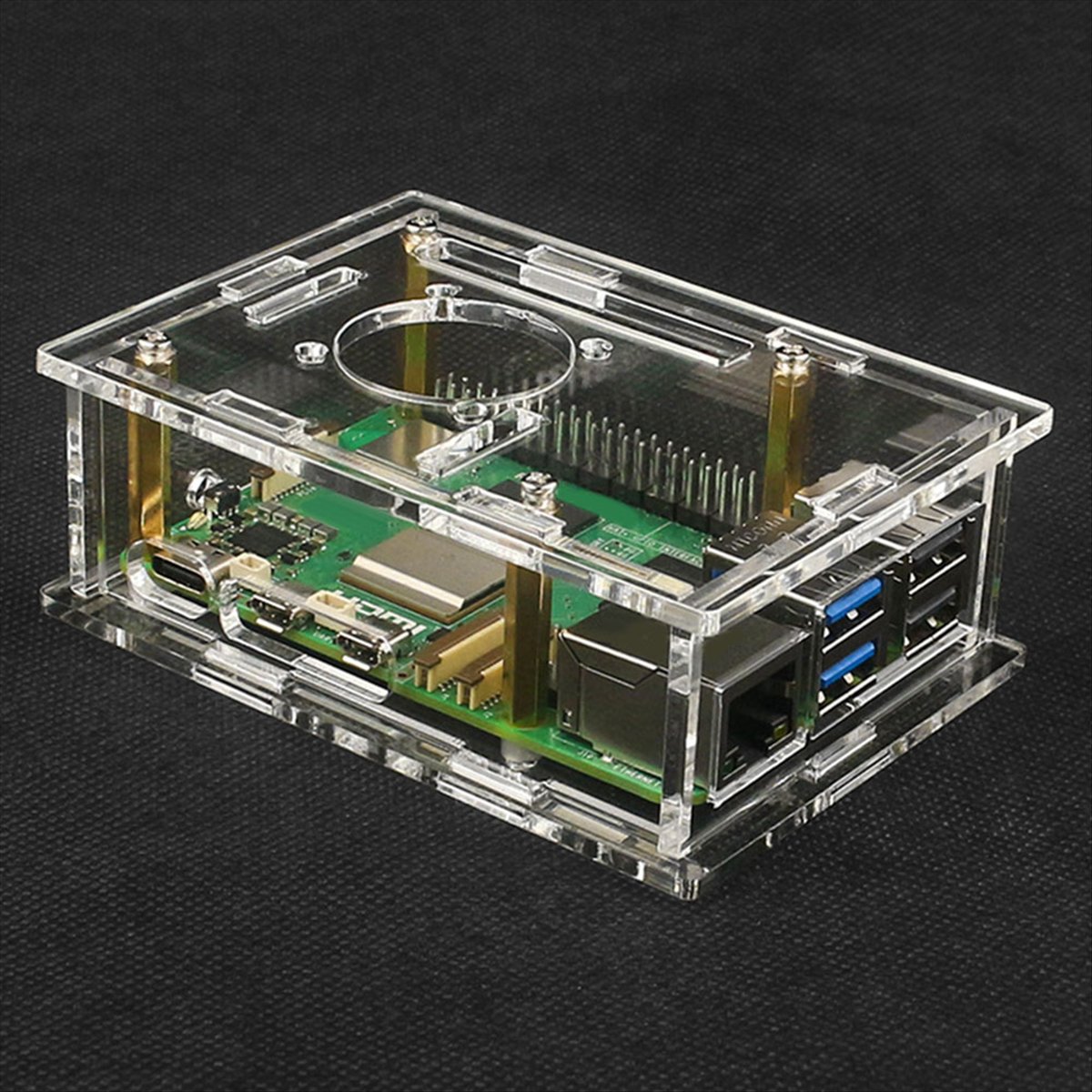 Pi 5 Case - Mega Promoção 618: Capa Protetora Transparente