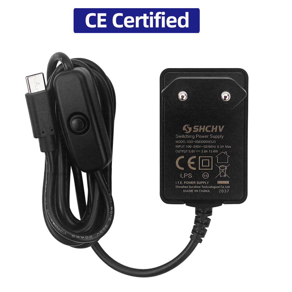 Fonte de alimentação Raspberry - Pi Power Supply avaliação e preço