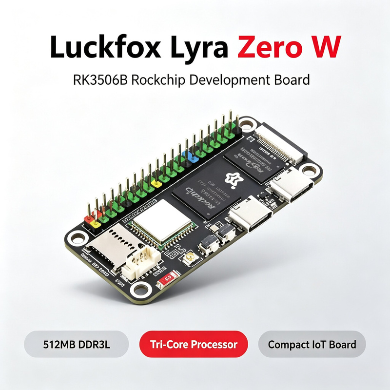 Placa Luckfox Lyra Zero W RK35 - Pi Zero avaliação e preço