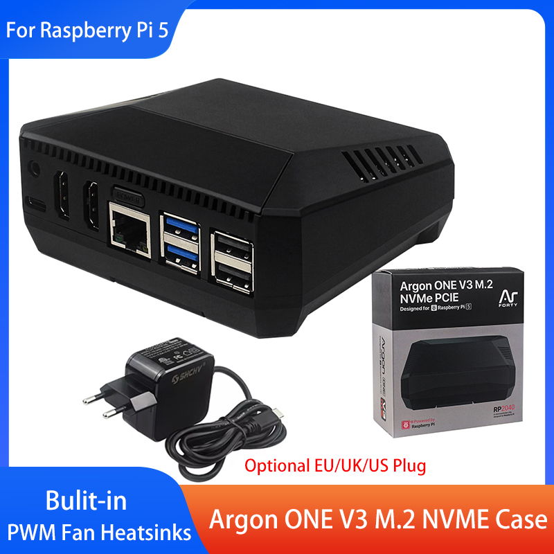 Case Argon ONE V3 M.2 NVME com - Pi Power Supply avaliação e preço