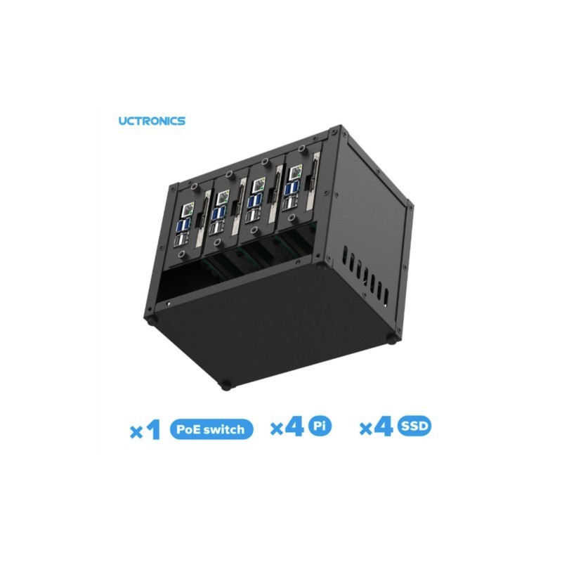 Gabinete UCTRONICS para Cluste - Pi 4 Case avaliação e preço