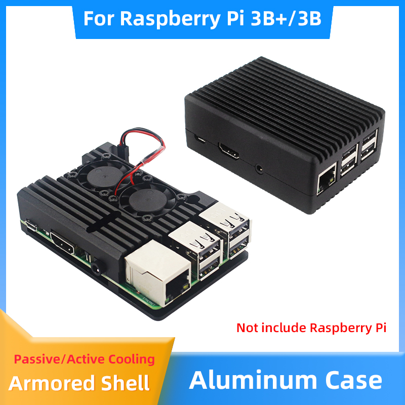 Raspberry Pi 3B + 3B Caixa de  - Pi Cooler avaliação e preço